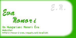 eva monori business card